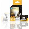 Aigostar Lampadine LED GU10 8W 640lm 3000K Luce Calda 10 Pezzi