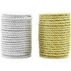 Tiardey 2PCS 6mm Corda Decorativa Intrecciata Corda in Poliestere A 3 Strati Cor