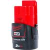 Milwaukee M12 HB2.0 12v 2.0ah Rosso ioni di Litio Batteria ORIGINALE