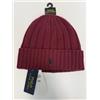 Polo Ralph Lauren Uomo Pony Rosso Misto Lana Berretto Polsino a Costine Cappello