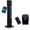 Princess Ventilatore a torre Design elegante - 40 W - Potente, Silenzioso, Basso consumo - Altezza: 91,5 cm - Oscillante - 4 modalità - 12 velocità - 352370