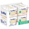 Scottex Carta igienica umida Dermo per la cura pH neutra per pelli delicate, biodegradabile e senza plastica, confezione da 12 confezioni con 66 servizi, Totale 456 salviettine umidificate monouso per