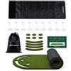 Tappeto Golf Putting Indoor, Attrezzatura Allenamento Portatile 330x98 cm