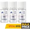 Adidas Donna UEFA Star Roll-On Deodorante Confezione da 3 72H Protezione Secc...