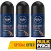 Nivea Men Nivea Uomo Deep Espresso Black Carbon Deodorante Roll-On 72H Sweat Protect Co...