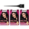 Schwarzkopf Palette Deluxe 1-1 Tintura per Capelli Blu Nero Confezione da 3 Colore Perman...