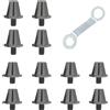 12pz Punte per Tacchetti Calcio - Lega di Alluminio 11mm 13mm per Uso Terreno So