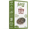 Felicia, Penne Rigate di Teff Integrale, Pasta Ricca Fonte Fibre, Ferro, di Magnesio e di Fosforo, Conserva il Gusto Autentico della Cucina Etiope, Vegan, Confezione da 250 g