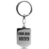 Portachiavi Milan In Acciaio Milan 1899 AC Milan Squadre