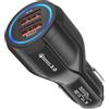 Caricatore,2 Porte Caricabatteria Da Auto,Quick Charge 3.0 Accendisigari USB Com