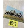Bernard Fau Paolo Pileri Cartolina CP Moto Da Collezione 1976