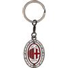 A.C. Milan Portachiavi Con Doppio Lato, Logo Ufficiale, Idea Regalo, Prodotto Uf