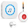ChunHee Salvavita Anziani Wireless con Pulsante SOS Ricevitore*1 + Trasmettitore*1