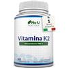 Nu U Nutrition Vitamina K2 MK7 200mcg 365 Compresse Vegane 1 Anno di Scorta Alta Concentrazione
