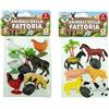 TEOREMA BUSTA CON ANIMALI DA FATTORIA 9PZ GIOCATTOLO IN PLASTICA