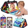 URMYWO Giochi Montessori Neonato 0 3 6 12 Mesi Libro Sensoriale con Specchio