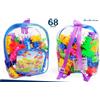 Zainetto 68 Pezzi Bambini Contenitore Con Costruzioni Plastica Colorate dfh