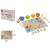 Gioco Della Pesca Con Numeri In Legno Gioco Giocattolo Educativo Bambini dfh