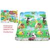 Tappeto Ripiegabile con Animali Tappetino Gioco per Bambini Gioco 180x150cm sar
