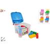 Sediolina Bambini Contenitore Con Costruzioni Plastica Colorate Sedia Bimbi dfh