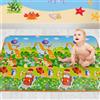 Tappeto Ripiegabile con Animali Tappetino Gioco per Bambini Gioco 180x120cm sar