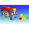 Autobus Bambini Contenitore Con Costruzioni Plastica Colorate Bimbi sar