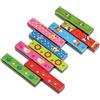 Armonica Bocca Colorata In Legno Bambini Bimbi Scuola Musica Suoni moc