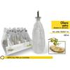 Set 12 Pezzi Bottiglia Olio Aceto Vetro Con Tappo Dosatore Oliera 630ml dfh