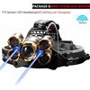 Powerful 5 China Potente 5 LED Fanale Testa Lampada Torcia Laser Campeggio Pesca Con Zoom Sensore