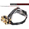 Powerful 5 China Potente 5 LED Fanale Testa Lampada Torcia Laser Campeggio Pesca Con Zoom Sensore