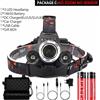 Powerful 5 China Potente 5 LED Fanale Testa Lampada Torcia Laser Campeggio Pesca Con Zoom Sensore