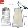 Stuoia Per Spiaggia Mare 168x75Cm In Paglia E Alluminio Avvolgibile hmj