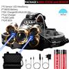 Powerful 5 China Potente 5 LED Fanale Testa Lampada Torcia Laser Campeggio Pesca Con Zoom Sensore