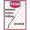 PENN Canna traina PENN Battalion Inshore Drifting trolling big game 30-50 LBS
