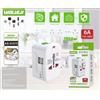 WOLULU AS-51575 Adattatore Universale da Viaggio 2 Porte USB 6A 110-250V