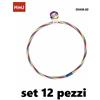 Set 12 Pz Hula Hoop Cerchio Ginnico Ginnastica Sport Bambini Diametro 60cm hmj