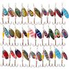 30pcs Fishing China 30pcs Attrezzatura Pesca Esche Rotanti Colori Misti Taglie Metallo Classic Sport