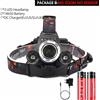 Powerful 5 China Potente 5 LED Fanale Testa Lampada Torcia Laser Campeggio Pesca Con Zoom Sensore