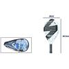 Racchetta Padel Custom Europe Super Power 4015 White Foam Bianca V-Dong dfh
