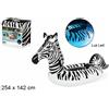 Zebra Gonfiabile Gigante con Luci LED Cambio Colore Isola Materassino Piscina