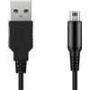 Cavo di Ricarica Batteria e Dati USB per Nintendo 3DSXL 2DS DSiXL 3DS DSi Nero