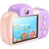 hoco. Hoco DV201 Fotocamera Bambini Rosa Full HD 32MP Display IPS 2.4 Pollici