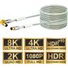 Schwaiger 10m Cavo Antenna IEC 90° Angolato 110dB TV Coassiale