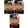 Duracell 12 MINISTILO AAA RICARICABILI DURACELL 750 mAh hr03 DC2400 GIA' CARICHE