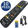 BRAVO TELECOMANDO UNIVERSALE TECHNO3 10 PEZZI CON 1 PROGRAMMATORE INCLUSO