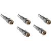 Set Spinotti Connettori Plug BNC Maschio Per cavo Coassiale Video RG59 RG58 Hsb