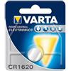 VARTA BATTERIA ORIGINAL PILA A BOTTONE AL LITIO CR1620 3V CONFEZIONE DA 1 PEZZO