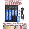 USB Battery Changer 18650 21700 3.7V CARICABATTERIE PER PILE RICARICABILI LI-ION NI-MH 4 SLOT AA/AAA