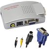 Gintooyun Adattatore VGA a RCA, convertitore AV S-Video, HDTV, monitor, laptop