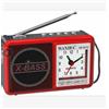 Radio Portatile Ricaricabile Am Fm Sw Mp3 Usb Microsd Con Orologio Xb-931c